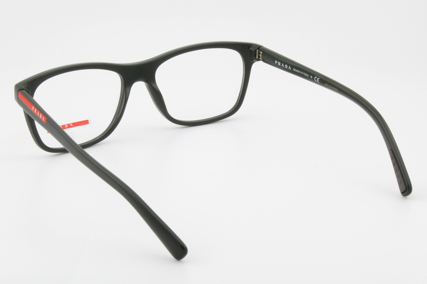 Prada VPS01F  Unisex Square Glasses Frame Dark Matte Green 55mm