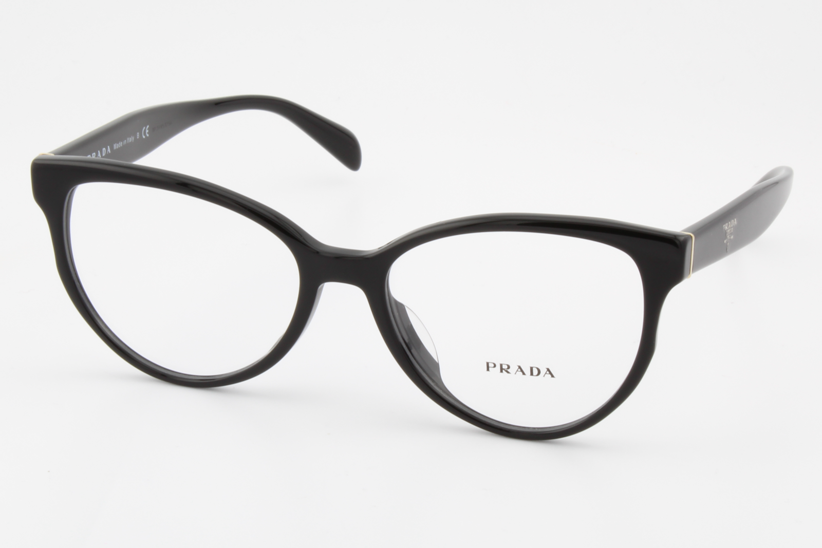 Prada VPR01U-F  Female Cat Eye Glasses Frame Black 54mm