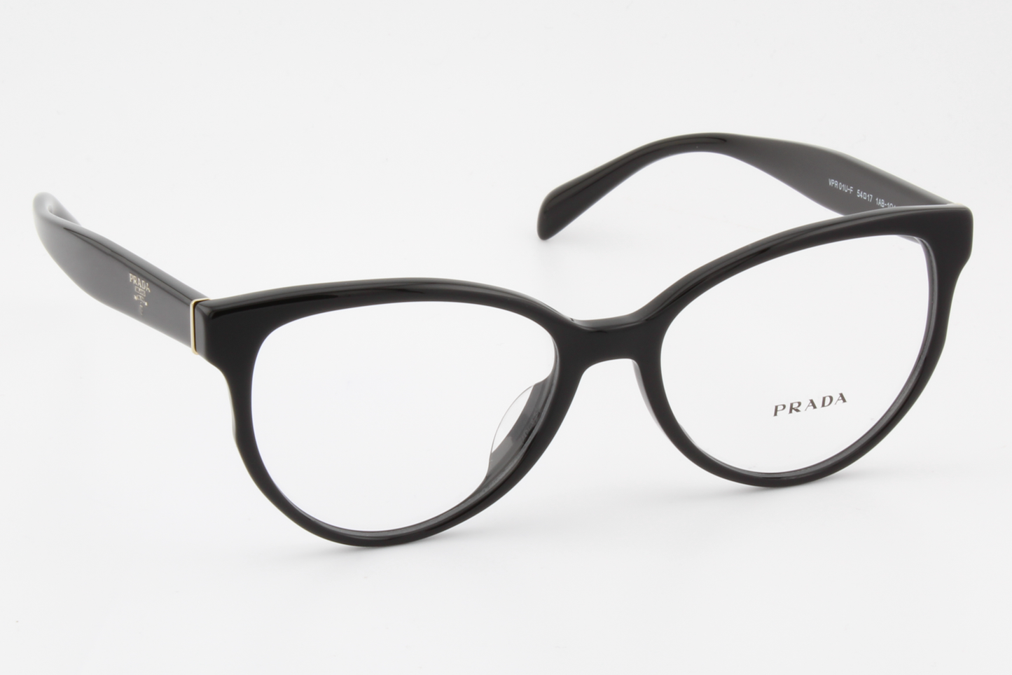 Prada VPR01U-F  Female Cat Eye Glasses Frame Black 54mm