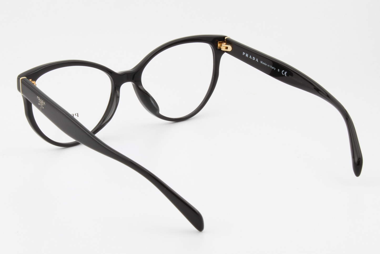 Prada VPR01U-F  Female Cat Eye Glasses Frame Black 54mm