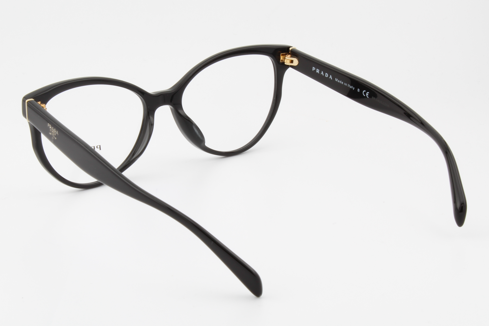Prada VPR01U-F  Female Cat Eye Glasses Frame Black 54mm