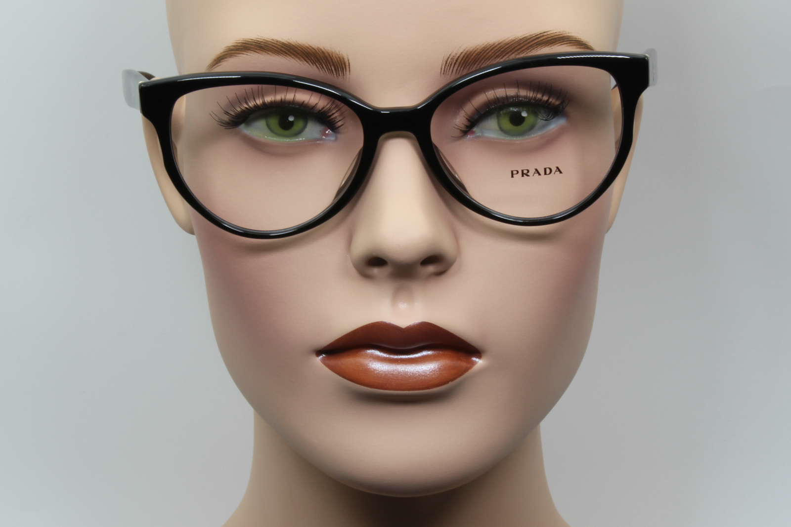 Prada VPR01U-F  Female Cat Eye Glasses Frame Black 54mm