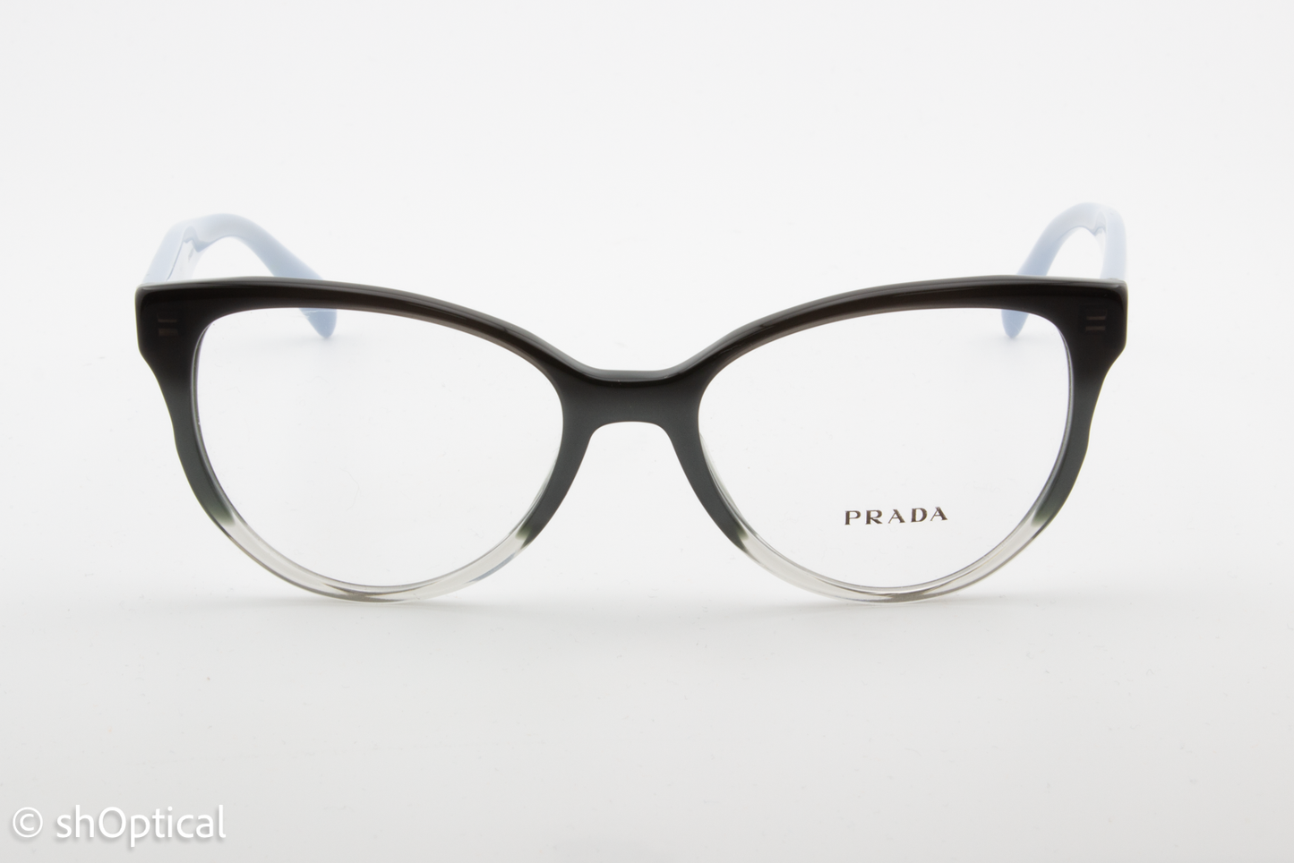 Prada VPR01U  Female Cat Eye Glasses Frame Blue Gradient 52mm
