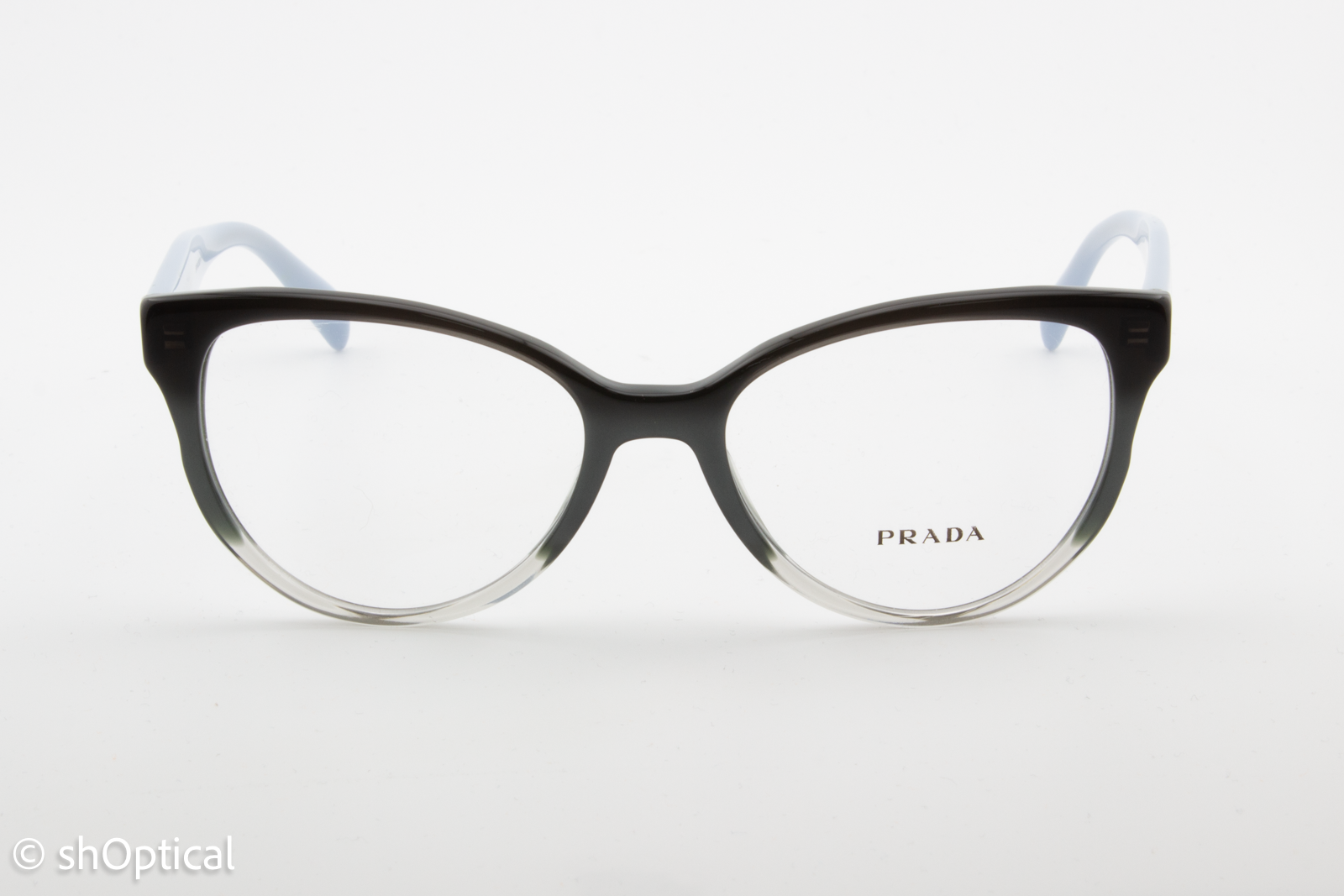 Prada VPR01U  Female Cat Eye Glasses Frame Blue Gradient 52mm