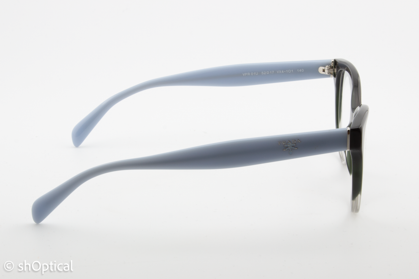 Prada VPR01U  Female Cat Eye Glasses Frame Blue Gradient 52mm