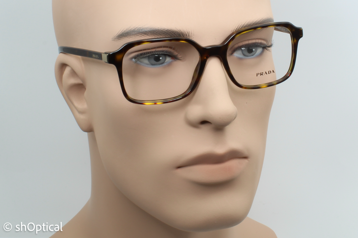 Prada VPR03X  Female Square Glasses Frame Havana 53mm