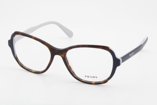 Prada VPR03V  Female Square Glasses Frame Havana, Blue & Grey 54mm