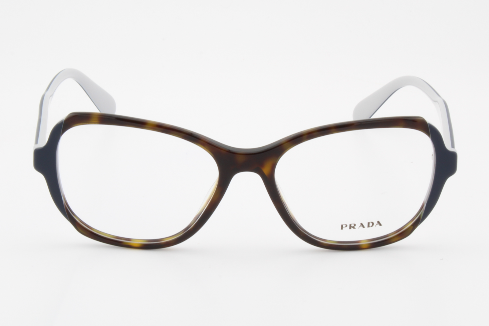 Prada VPR03V  Female Square Glasses Frame Havana, Blue & Grey 54mm