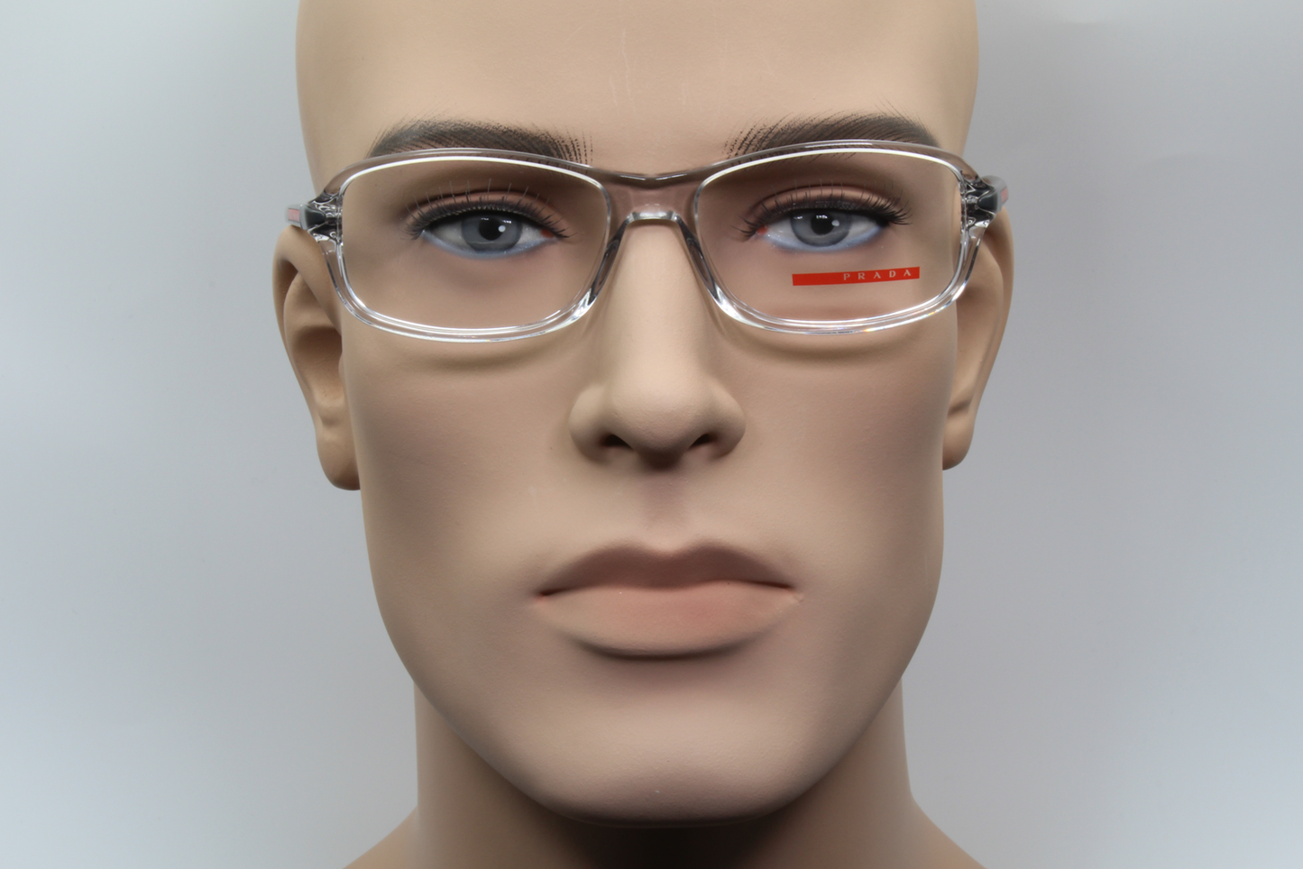 Prada VPS05B  Unisex Rectangular Glasses Frame Transparent, Grey 55mm