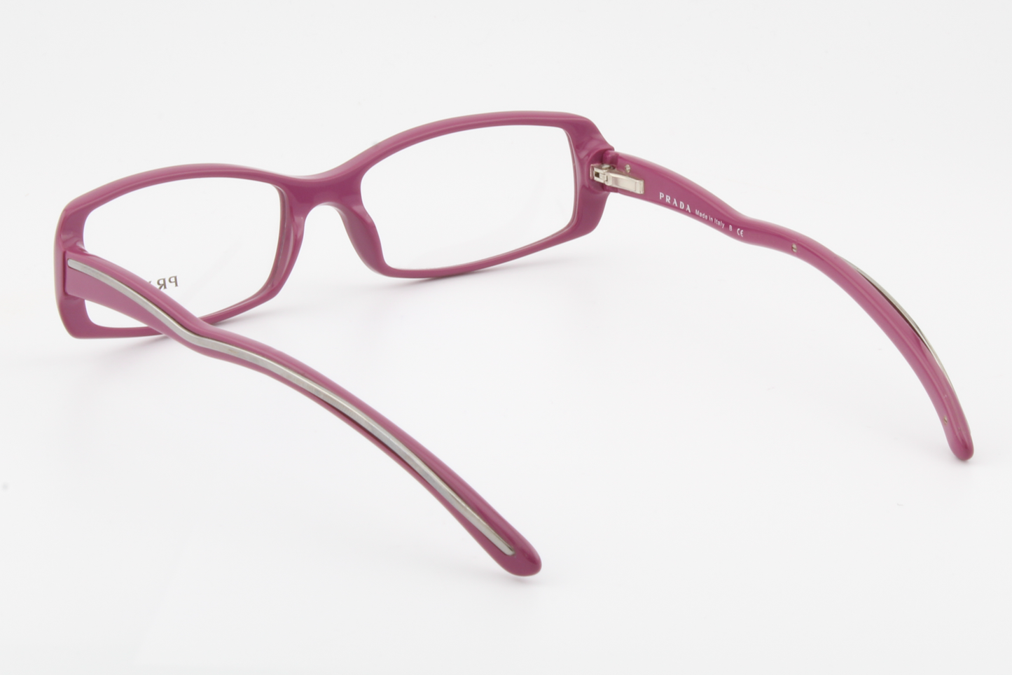 Prada VPR06M  Female Rectangular Glasses Frame Purple 53mm