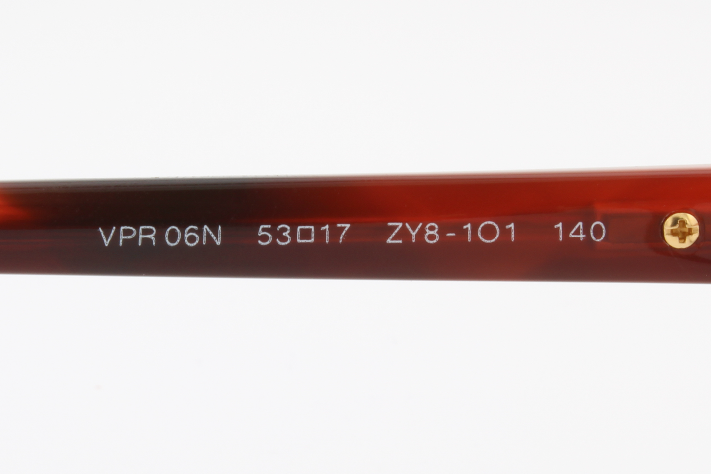 Prada VPR06N  Male Rectangular Glasses Frame Tortoise Bicolour Red 53mm