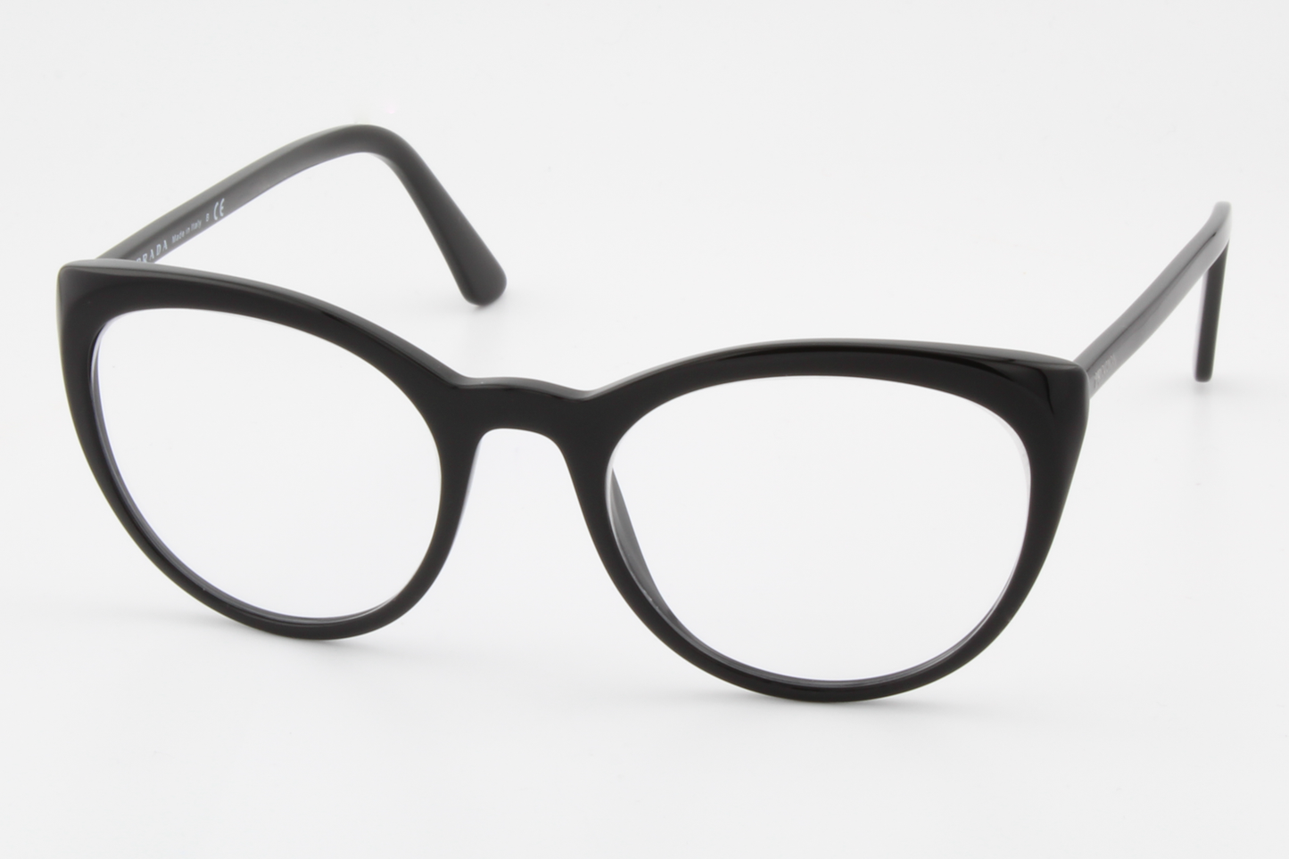 Prada VPR07V  Female Round Glasses Frame Black 53mm