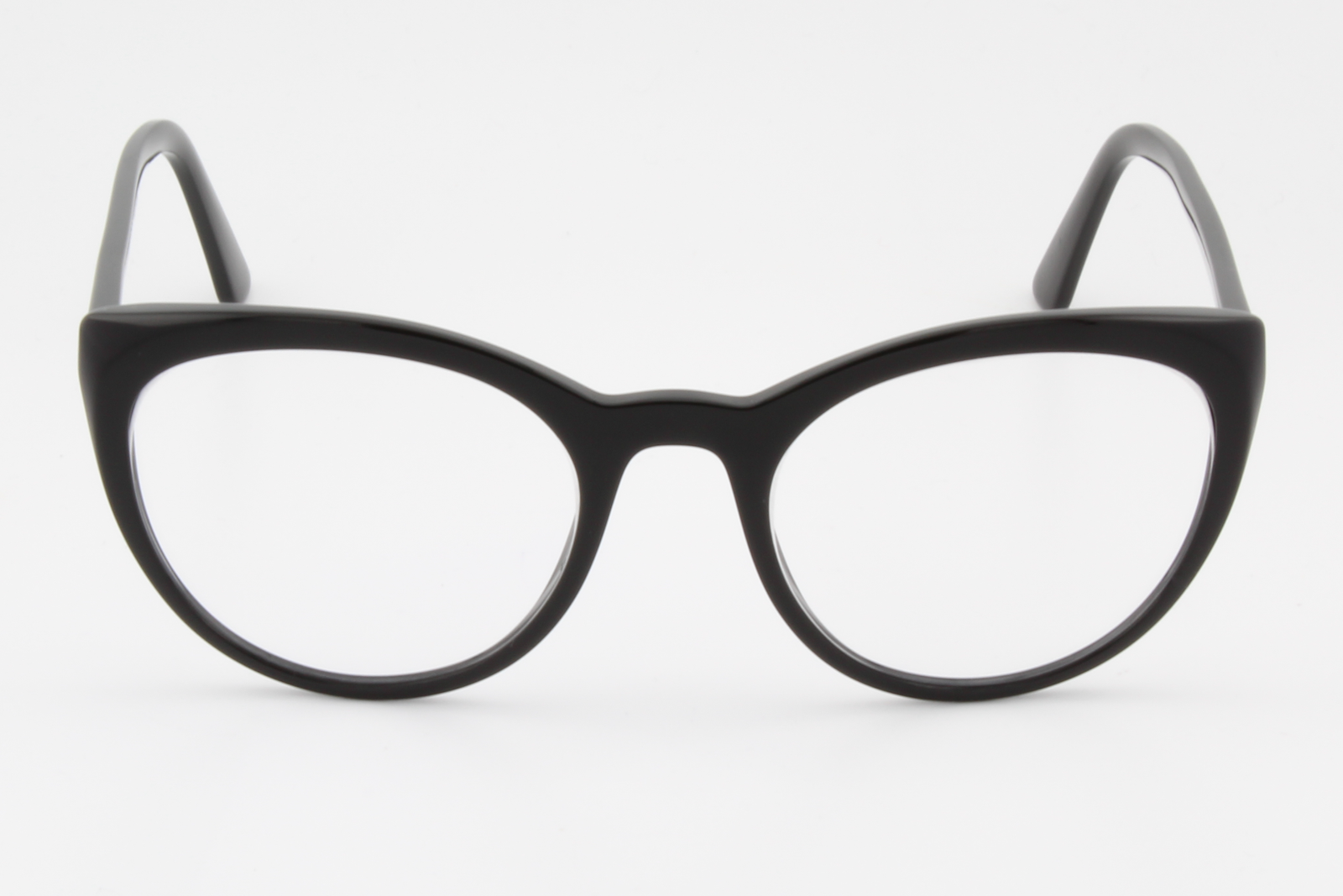 Prada VPR07V  Female Round Glasses Frame Black 53mm