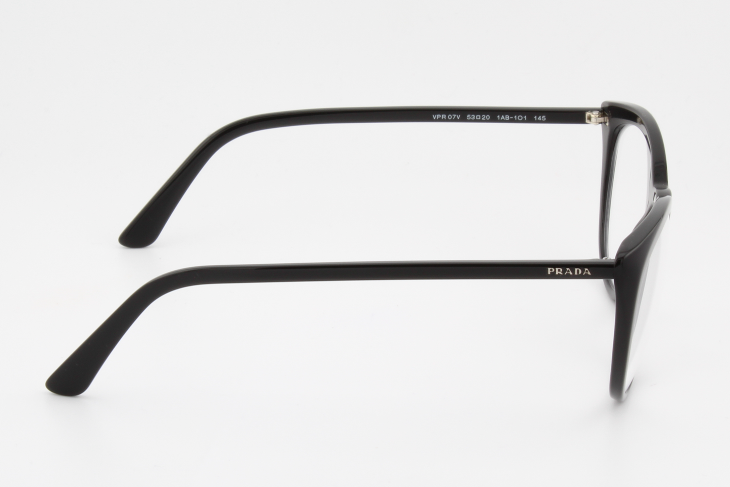 Prada VPR07V  Female Round Glasses Frame Black 53mm