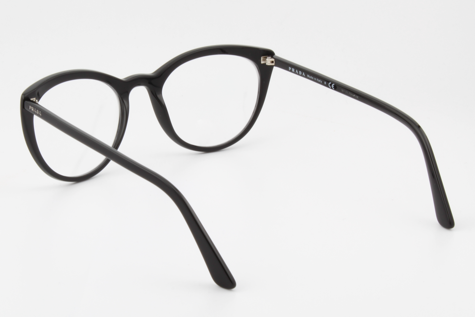Prada VPR07V  Female Round Glasses Frame Black 53mm