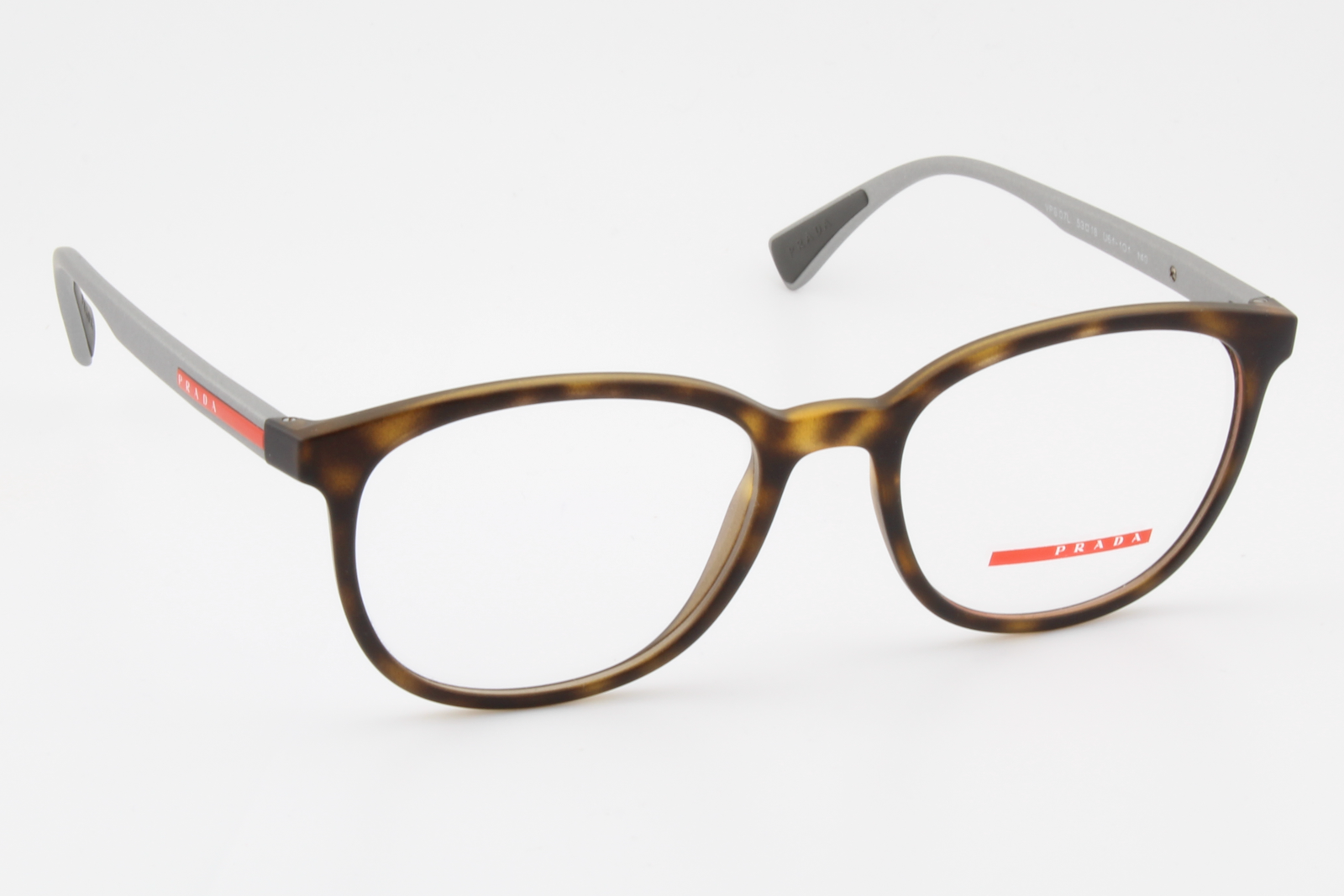 Prada VPS07L  Unisex Square Glasses Frame Tortoise, Silver 53mm