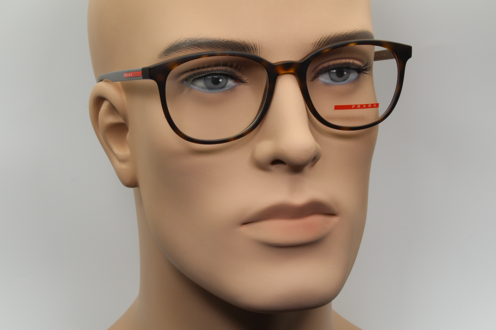 Prada VPS07L  Unisex Square Glasses Frame Tortoise, Silver 53mm