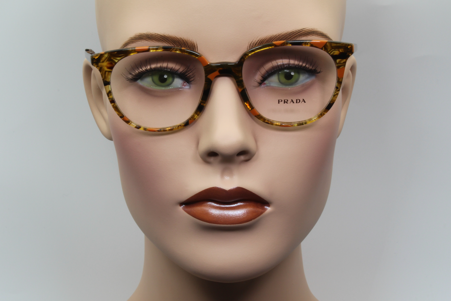 Prada VPS07L  Unisex Square Glasses Frame Tortoise, Silver 53mm