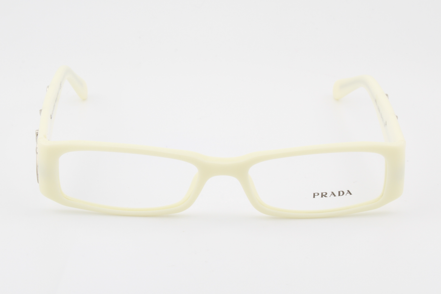 Prada VPR07I  Female Rectangular Glasses Frame Ivory 51mm