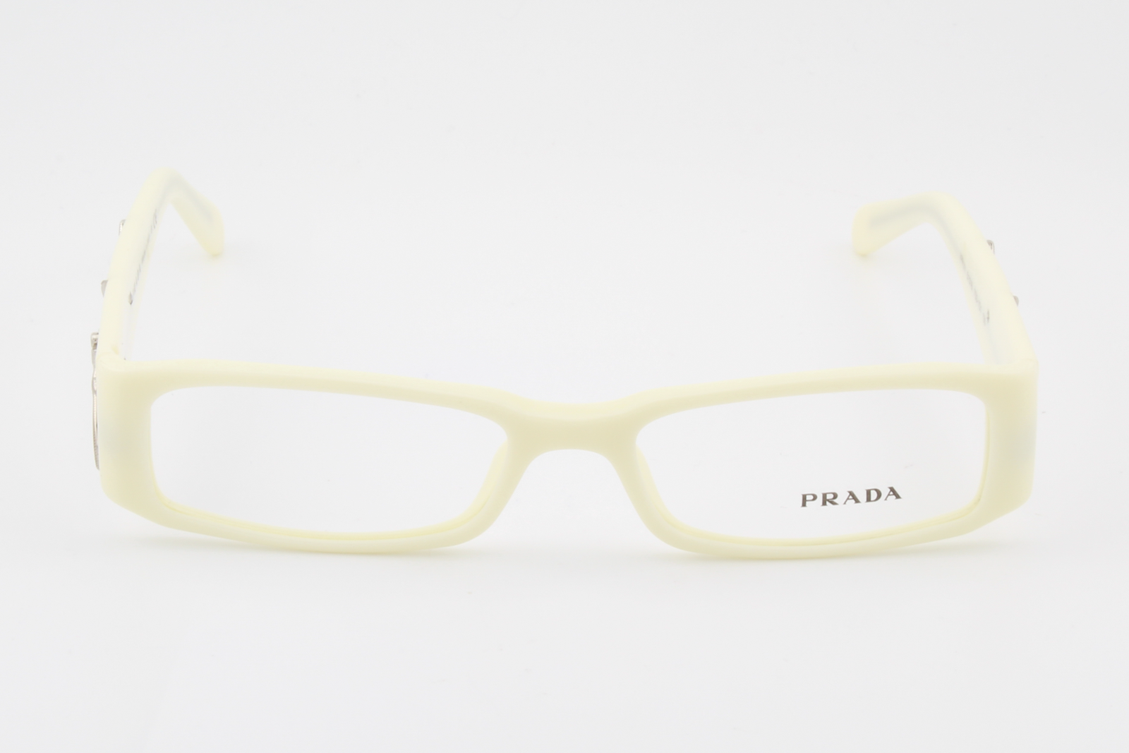 Prada VPR07I  Female Rectangular Glasses Frame Ivory 51mm
