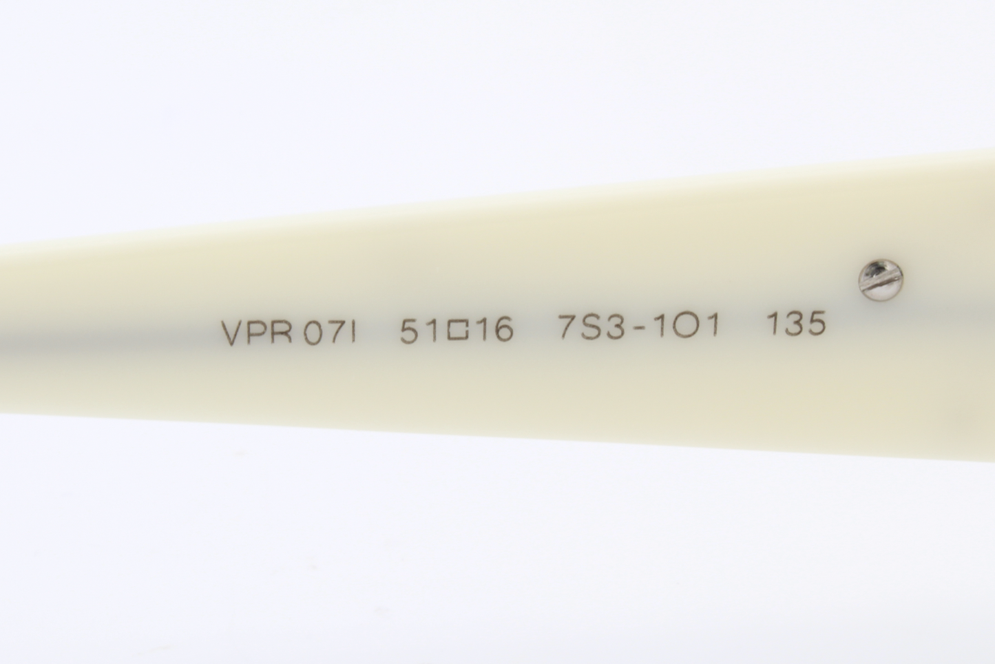 Prada VPR07I  Female Rectangular Glasses Frame Ivory 51mm