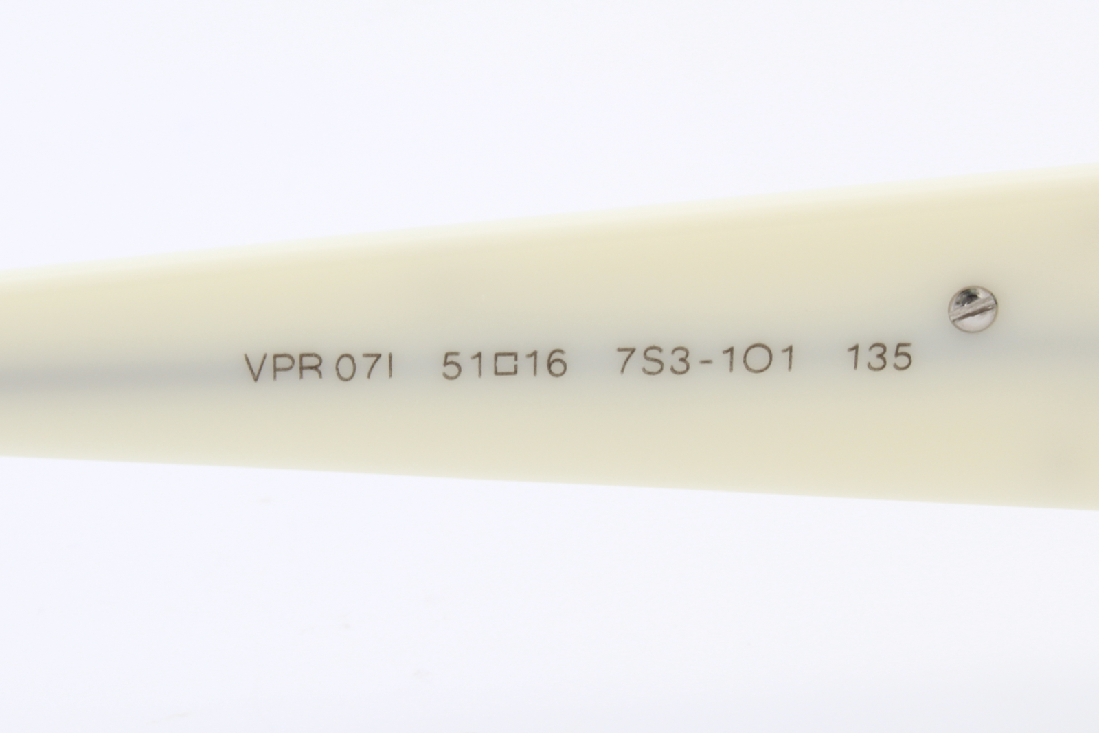 Prada VPR07I  Female Rectangular Glasses Frame Ivory 51mm