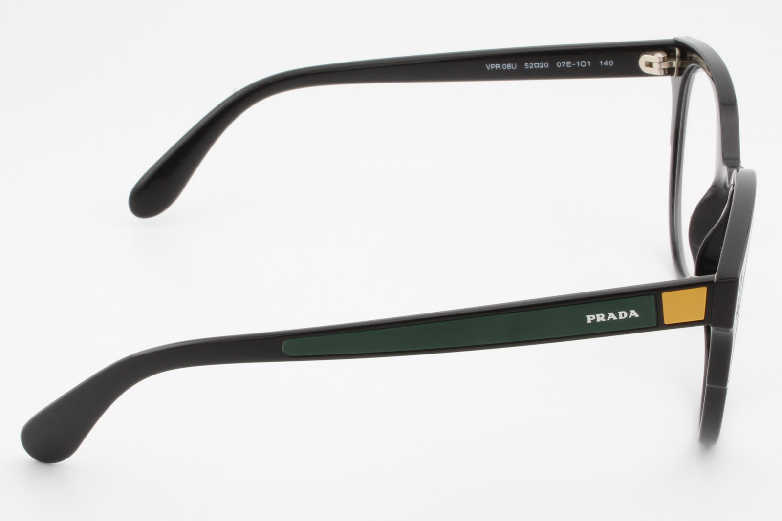 Prada VPR08U  Female Cat Eye Glasses Frame Black 52mm
