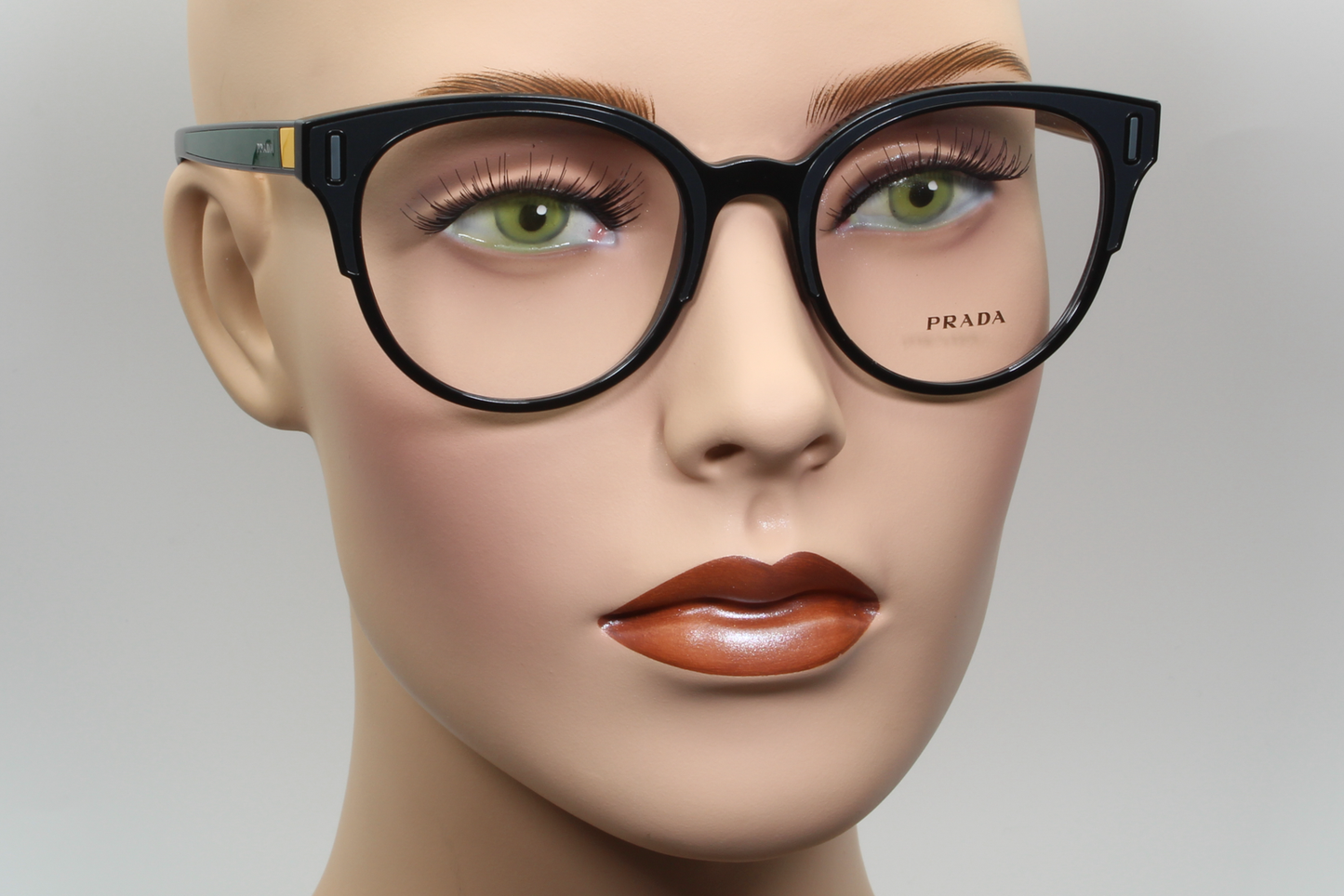 Prada VPR08U  Female Cat Eye Glasses Frame Black 52mm