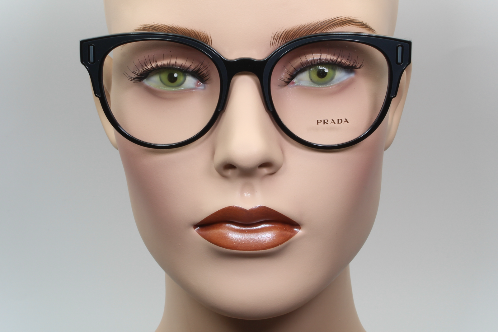 Prada VPR08U  Female Cat Eye Glasses Frame Black 52mm