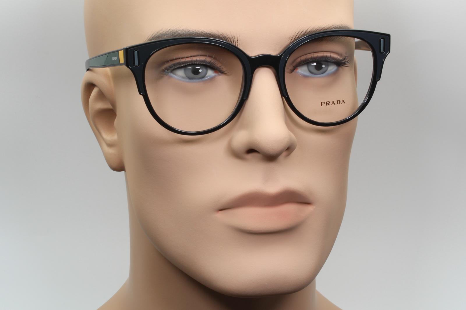 Prada VPR08U  Female Cat Eye Glasses Frame Black 52mm