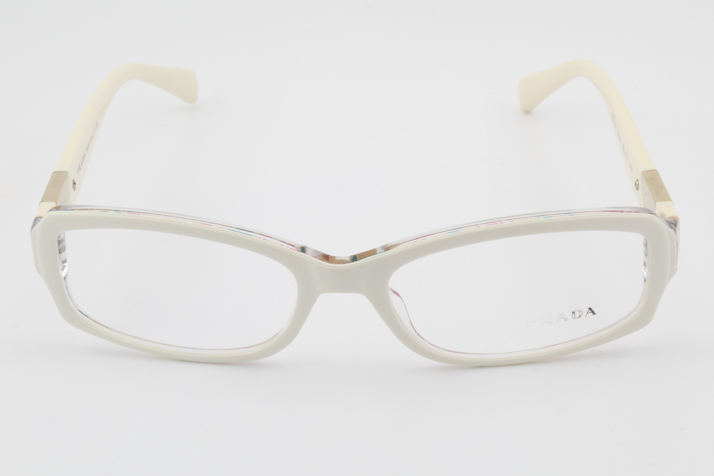 Prada VPR10N  Female Rectangular Glasses Frame White 51mm
