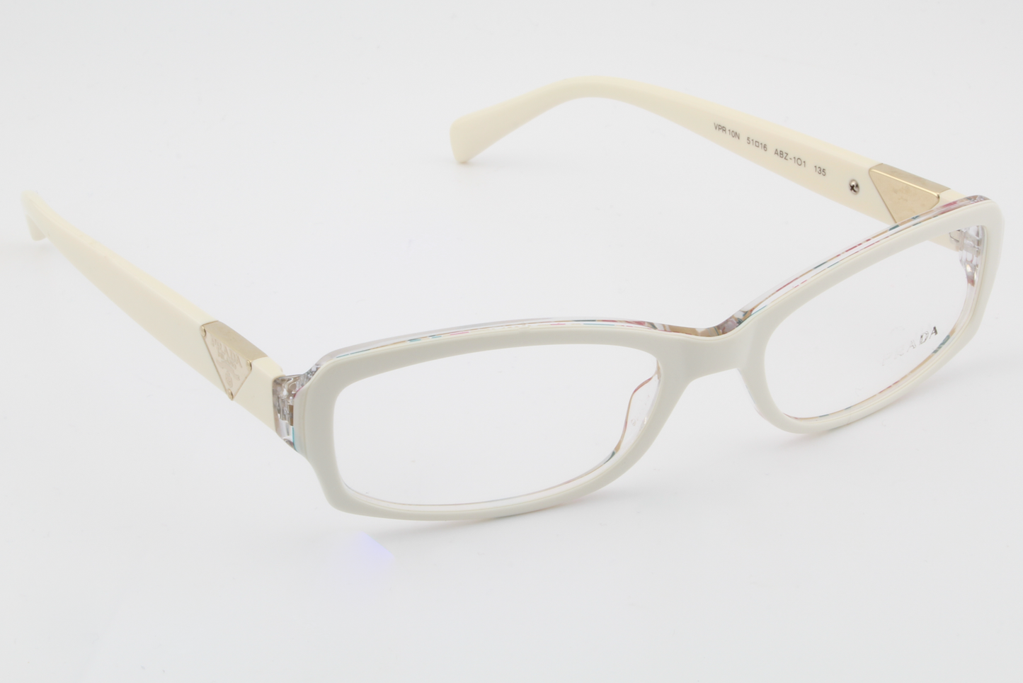 Prada VPR10N  Female Rectangular Glasses Frame White 51mm