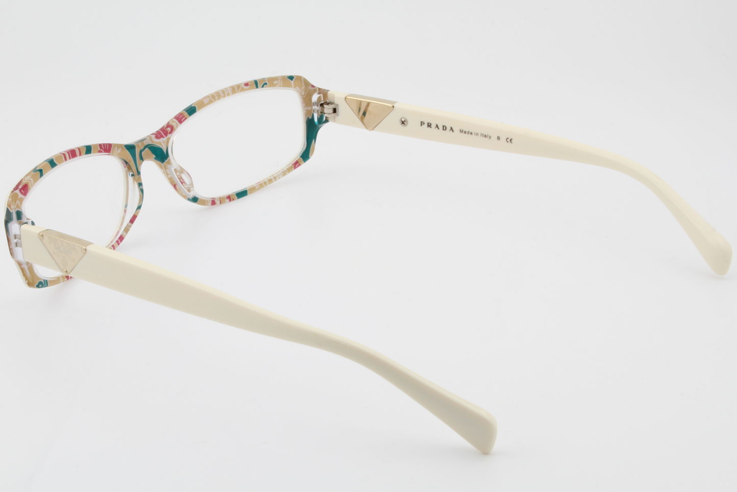 Prada VPR10N  Female Rectangular Glasses Frame White 51mm