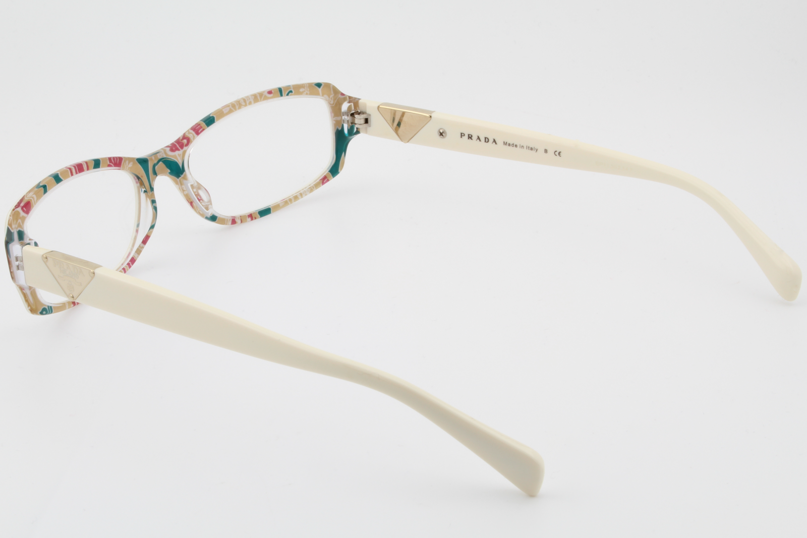 Prada VPR10N  Female Rectangular Glasses Frame White 51mm