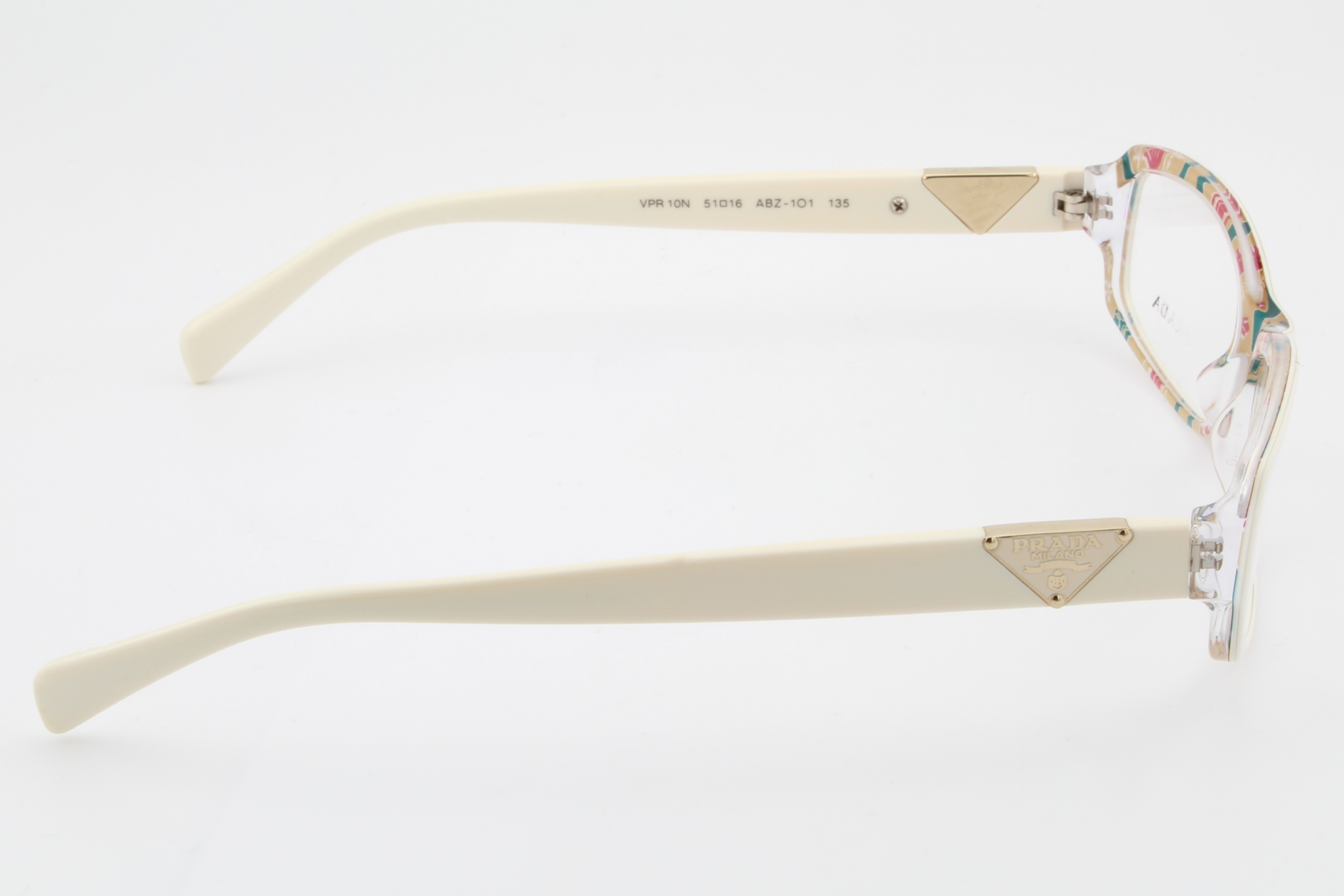 Prada VPR10N  Female Rectangular Glasses Frame White 51mm