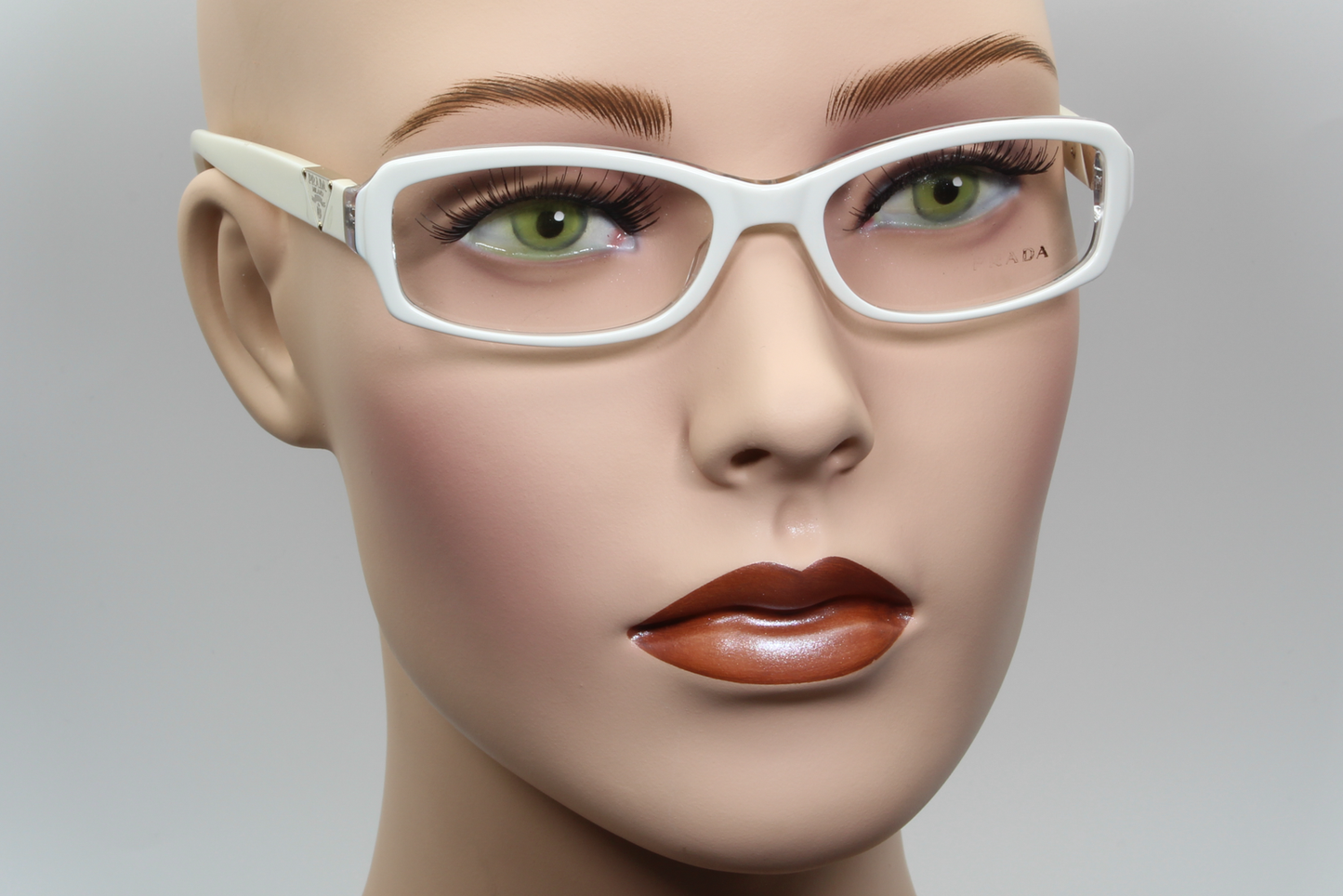 Prada VPR10N  Female Rectangular Glasses Frame White 51mm