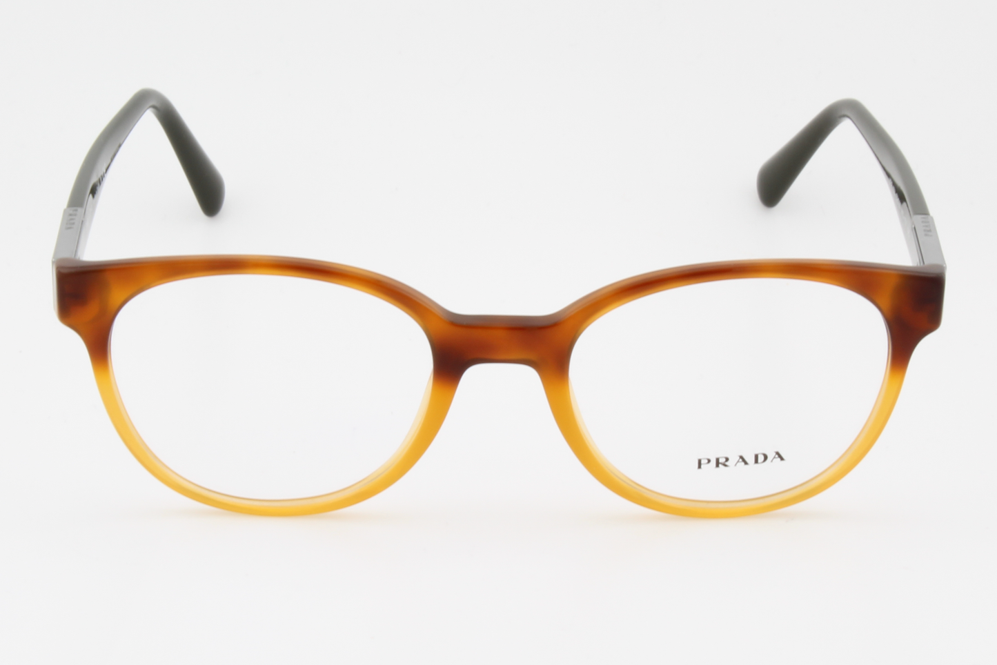 Prada VPR10U  Unisex Round Glasses Frame Havana Gradient 52mm