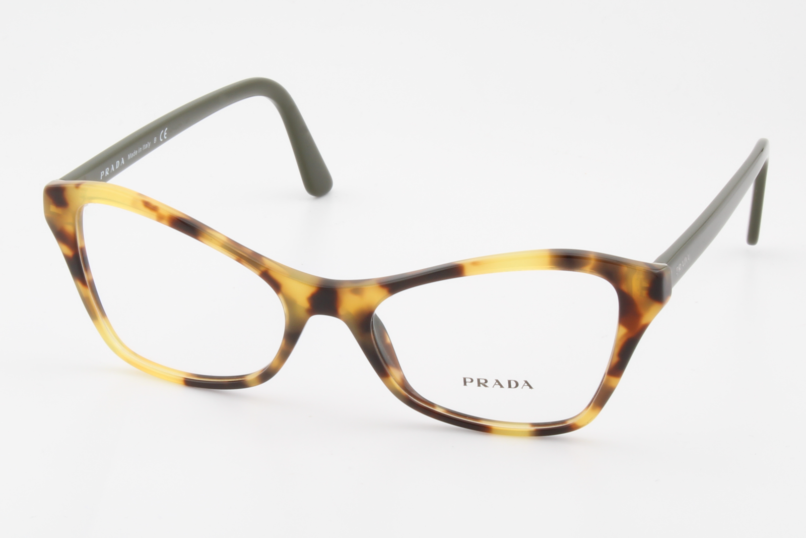 Prada VPR11X  Female Butterfly Glasses Frame Gloss Tortoise Brown 51mm