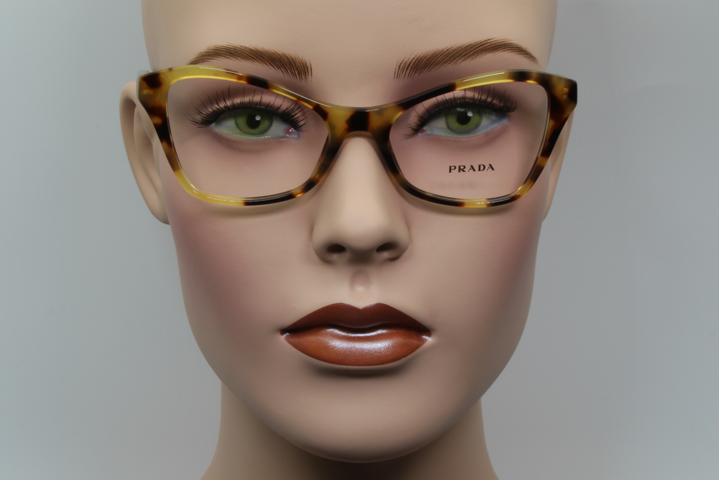 Prada VPR11X  Female Butterfly Glasses Frame Gloss Tortoise Brown 51mm