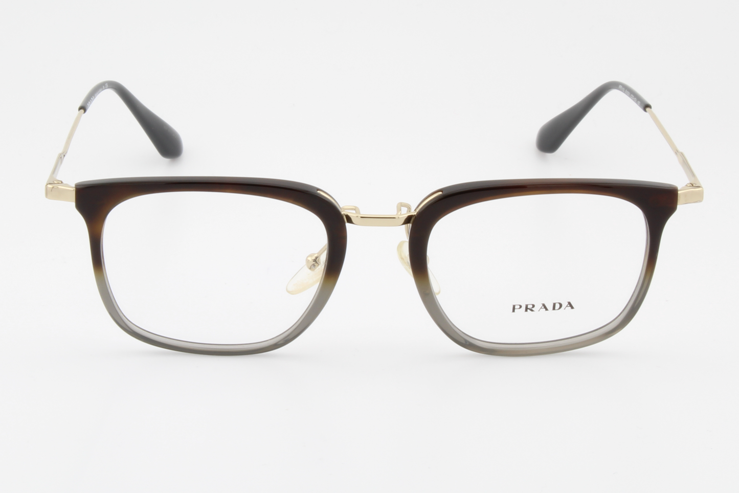 Prada VPR11U  Unisex Square Glasses Frame Brown Gradient 51mm