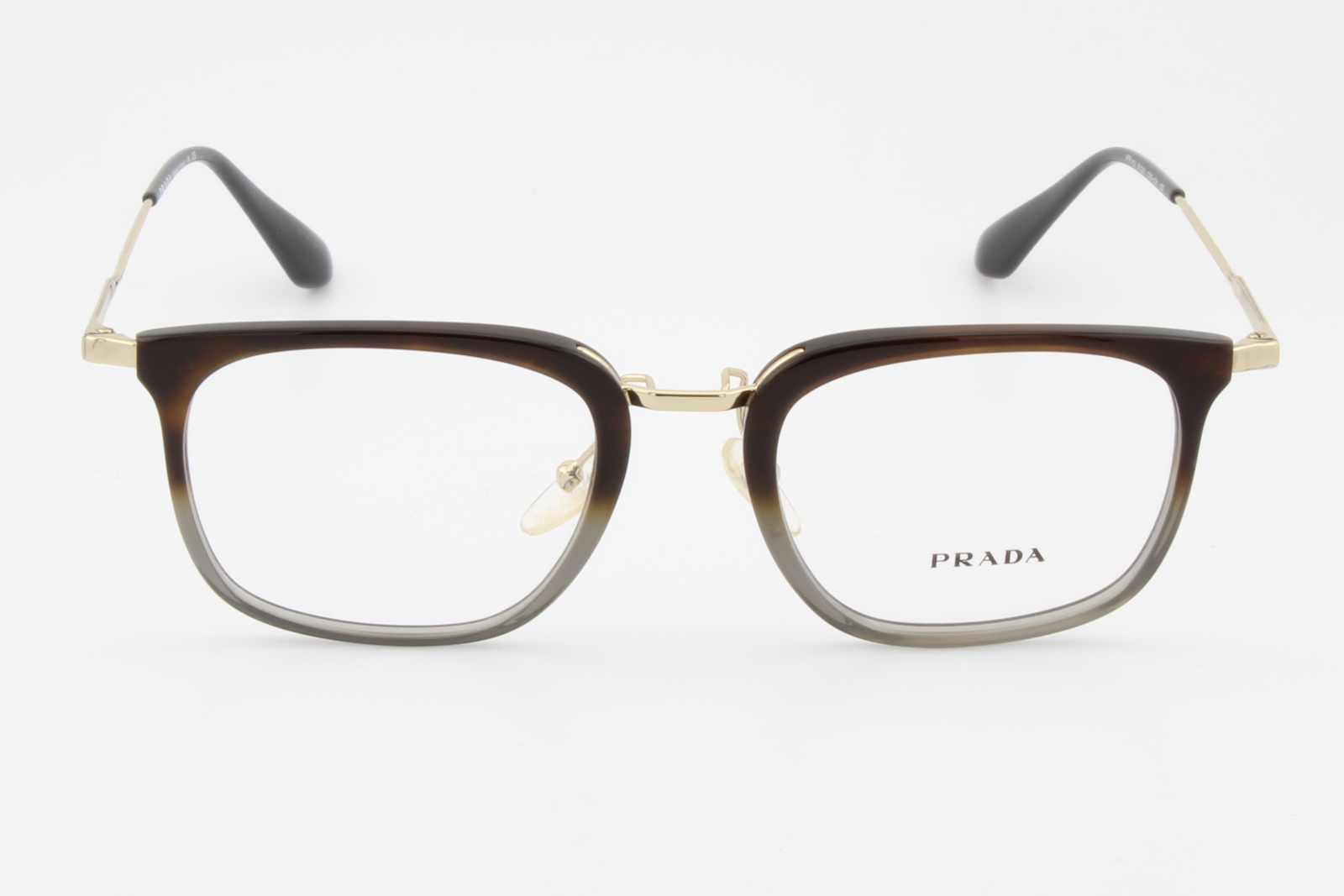 Prada VPR11U  Unisex Square Glasses Frame Brown Gradient 51mm