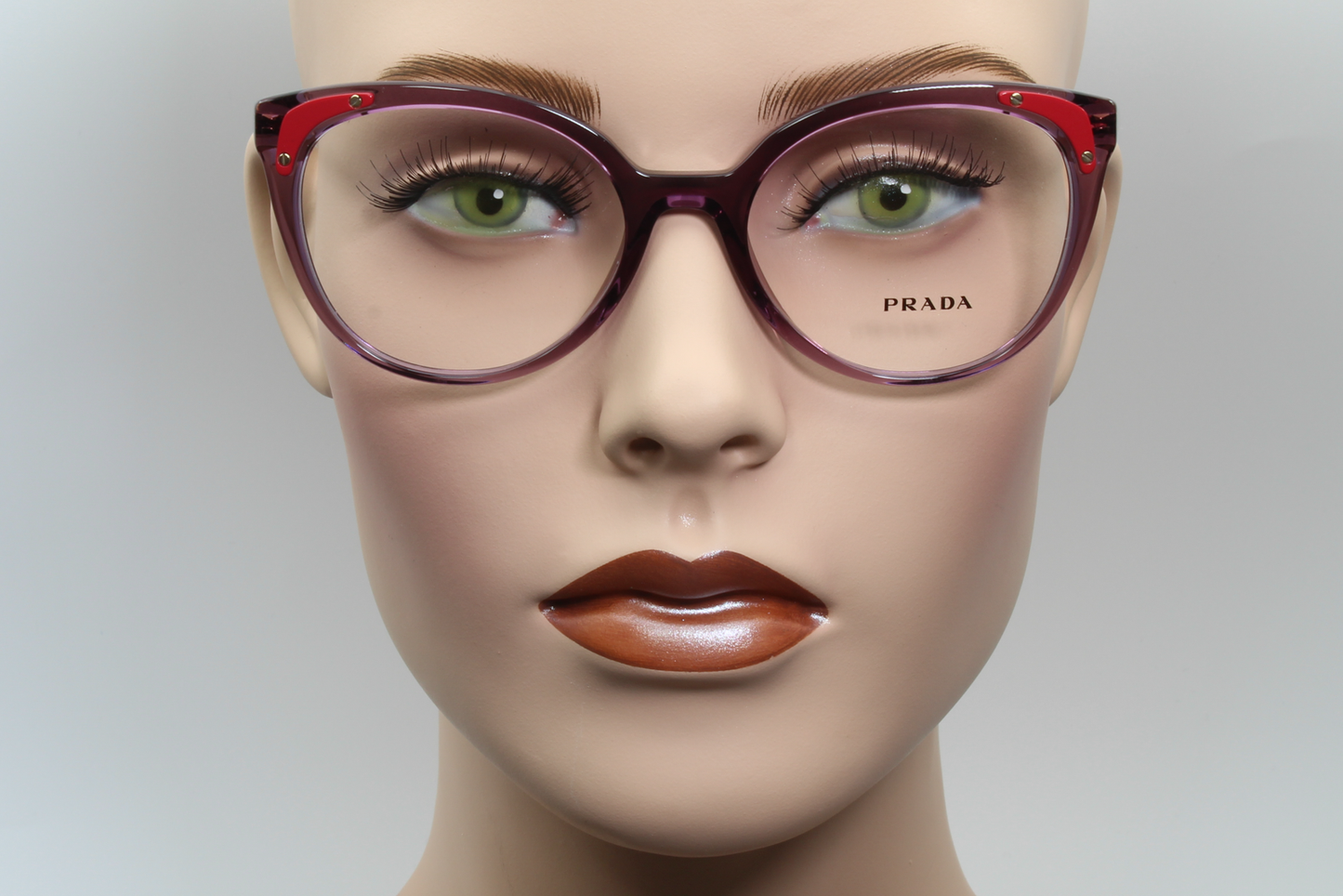 Prada VPR12U  Female Cat Eye Glasses Frame Purple & Gold 53mm