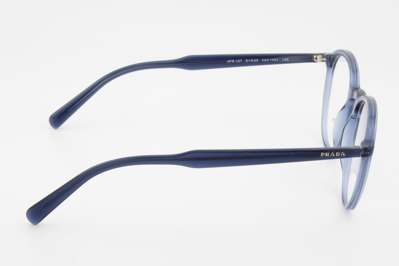 Prada VPR13T  Unisex Round Glasses Frame Blue Gradient 51mm