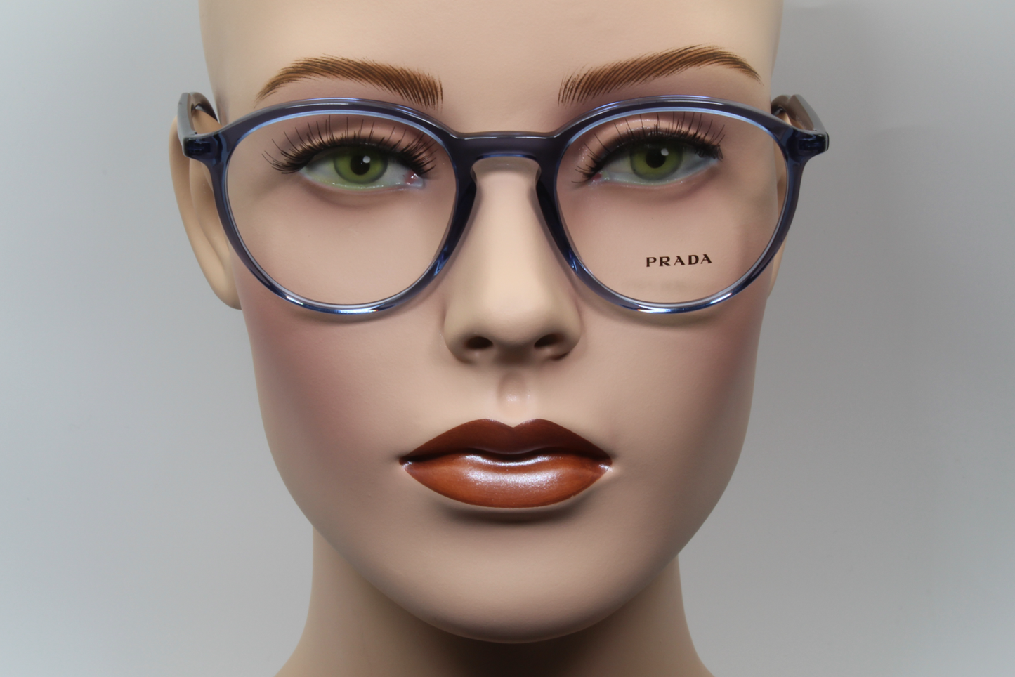 Prada VPR13T  Unisex Round Glasses Frame Blue Gradient 51mm