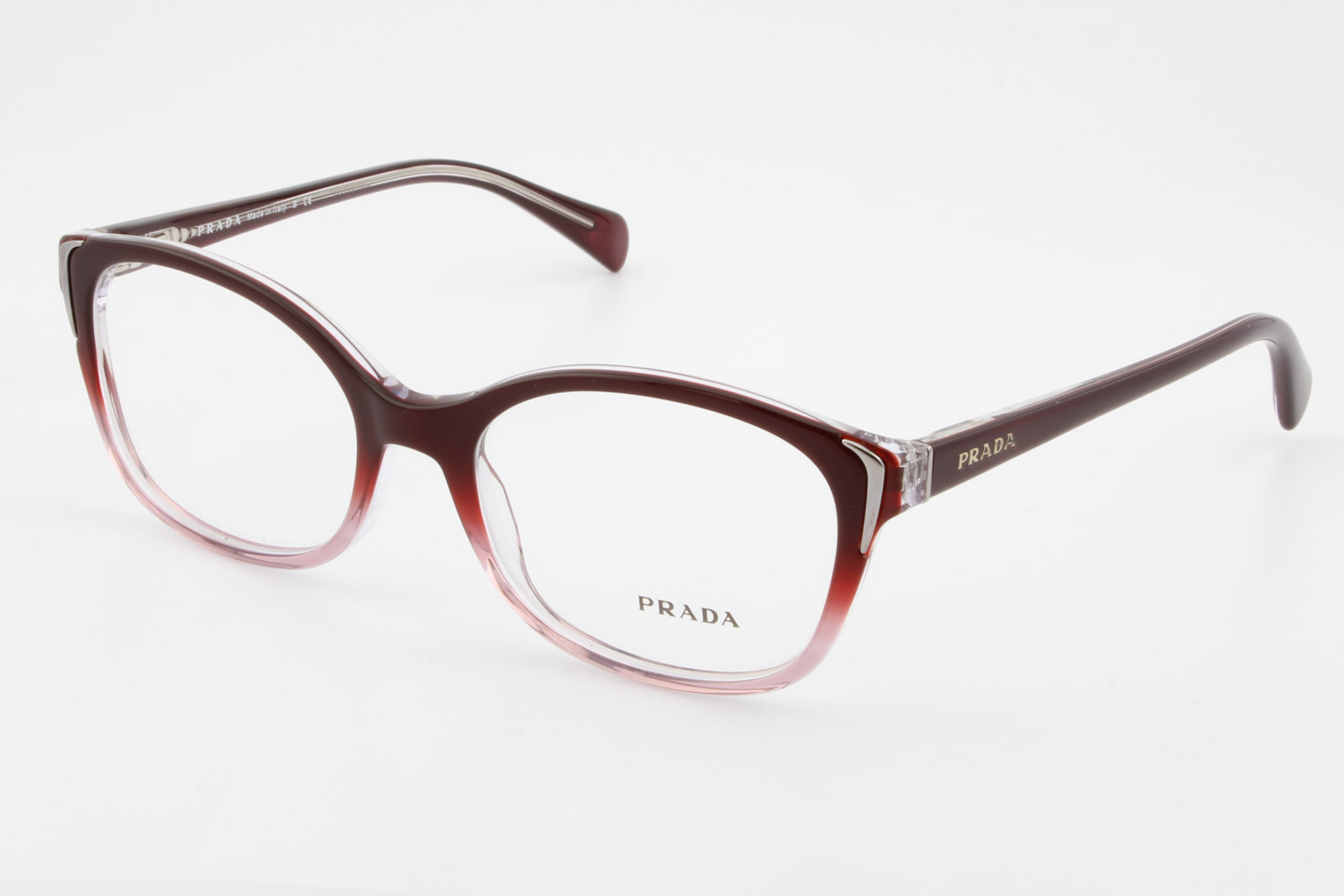 Prada VPR13O  Female Cat Eye Glasses Frame Wine 52mm