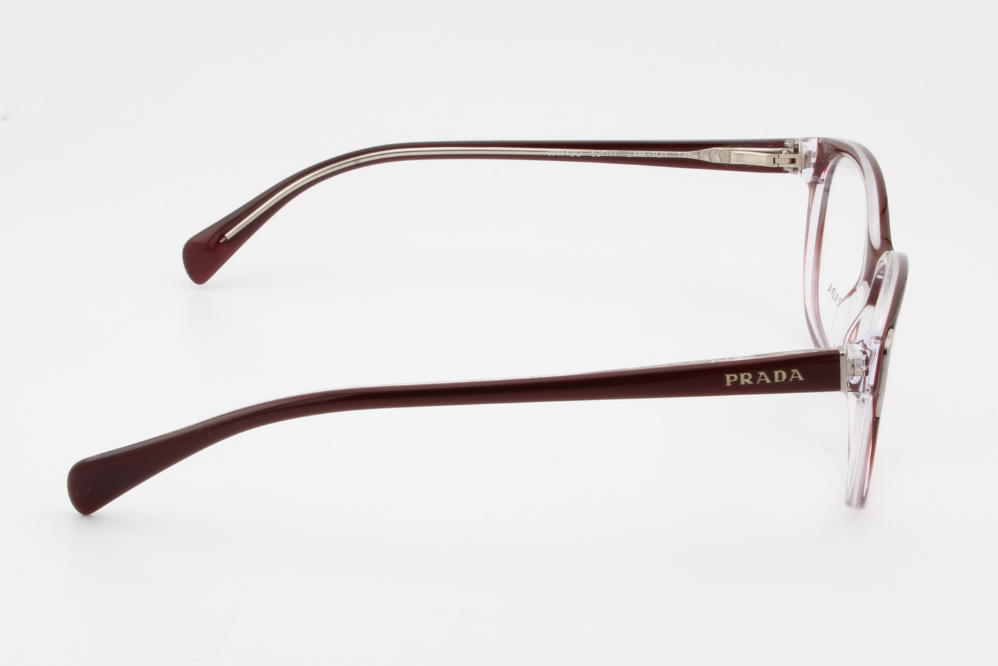 Prada VPR13O  Female Cat Eye Glasses Frame Wine 52mm