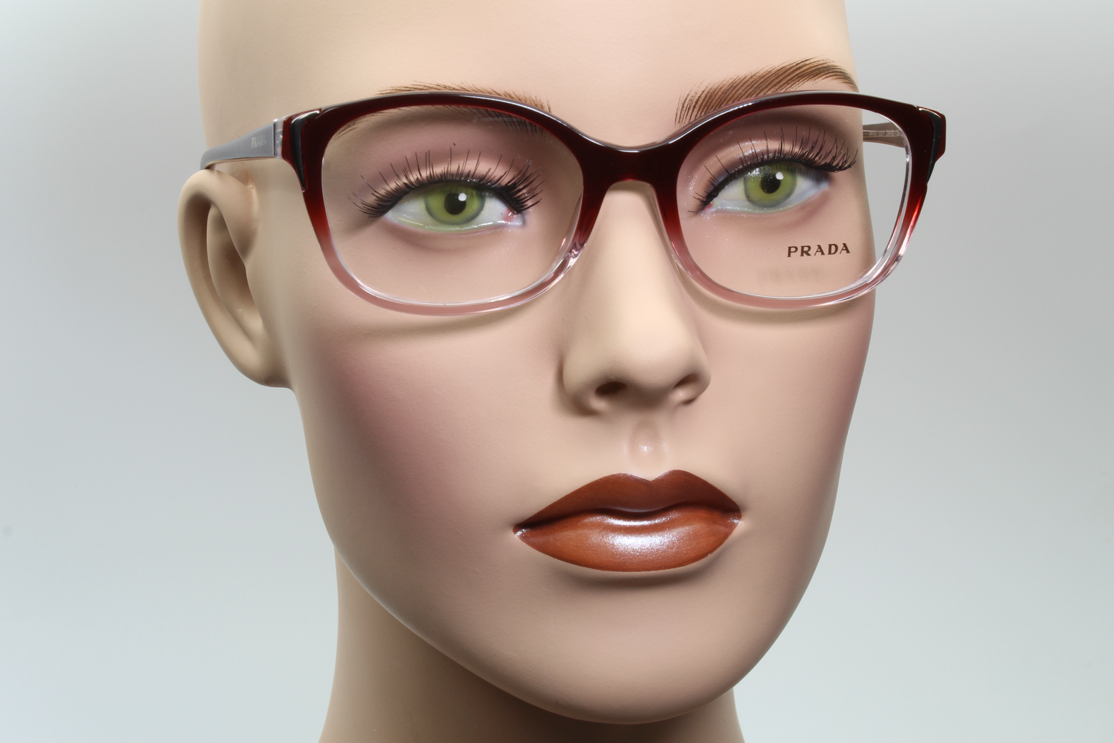 Prada VPR13O  Female Cat Eye Glasses Frame Wine 52mm