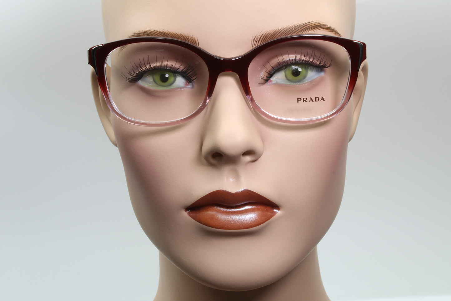 Prada VPR13O  Female Cat Eye Glasses Frame Wine 52mm