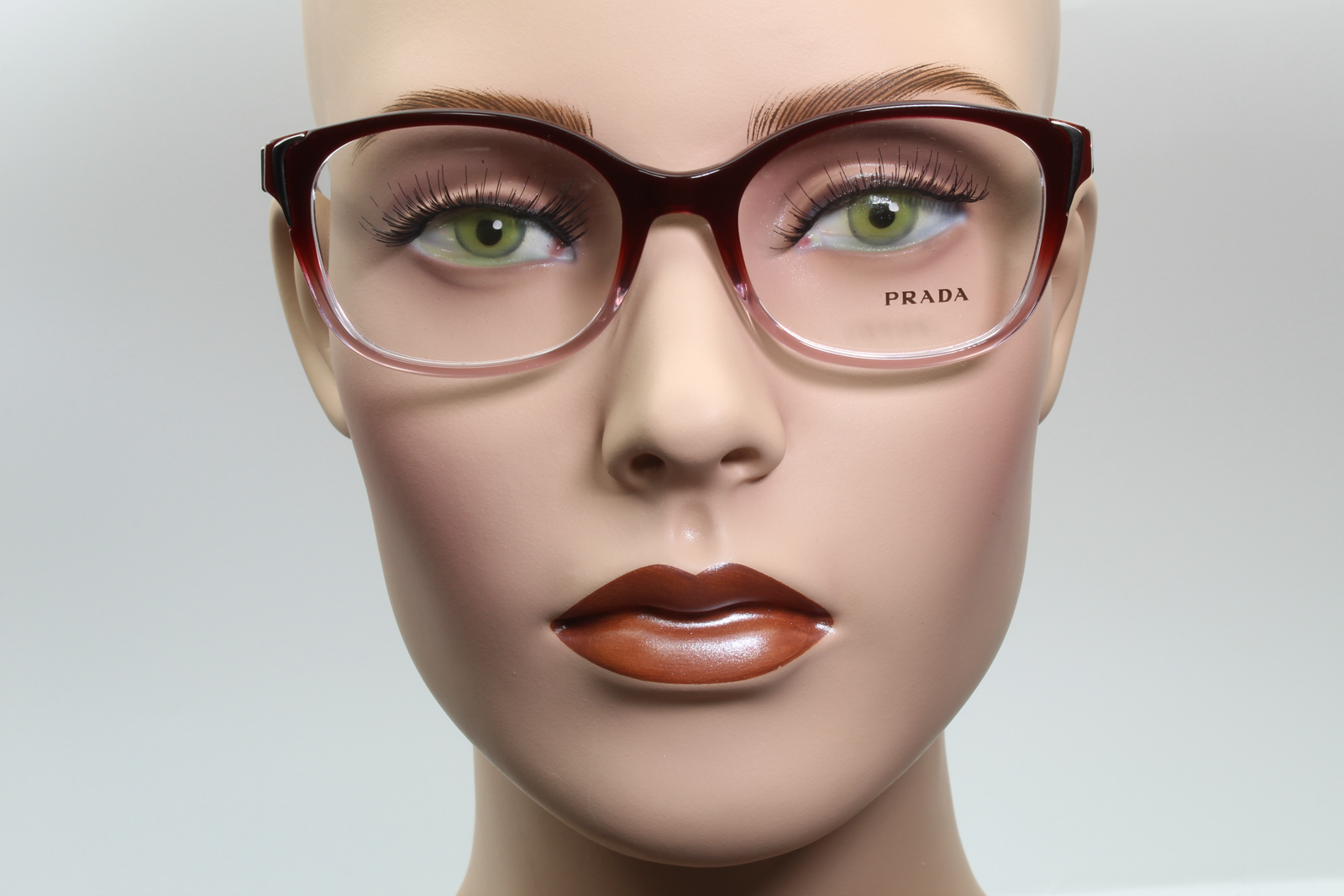 Prada VPR13O  Female Cat Eye Glasses Frame Wine 52mm