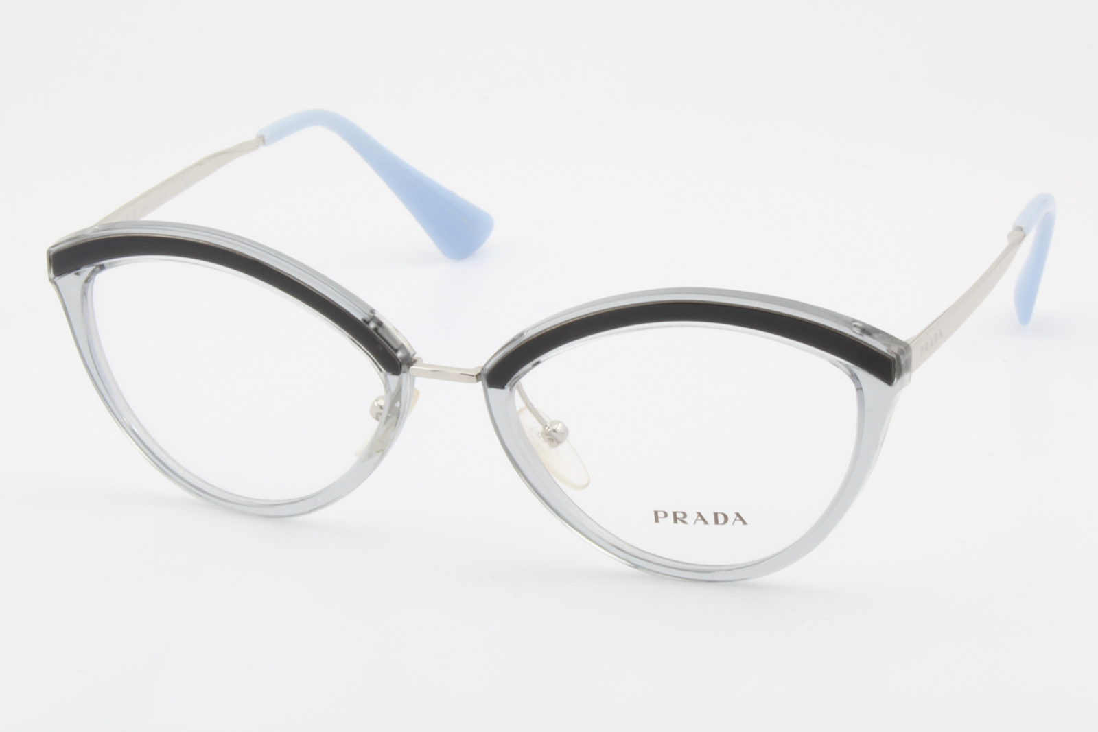 Prada VPR14U  Female Cat Eye Glasses Frame Grey 52mm